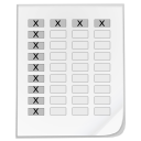 Mimetypes spreadsheet Icon, Mimetypes spreadsheet,Crystal Clear,System