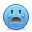 Smiley Sad Blue Icon, Smiley Sad Blue,Developpers,System,