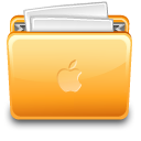 Folder apple with file Icon, Folder apple with file,Eicodesign,System