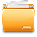 Folder with file Icon, Folder with file,Eicodesign,System