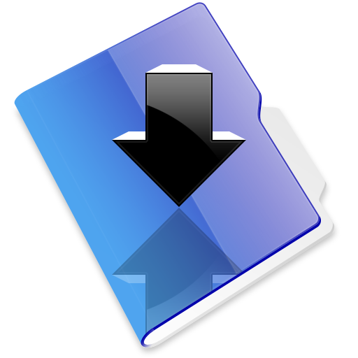 Download folder Icon, Download folder,Files and Folders,System,http://GlossII.deviantart.com/art/Files-and-Folders-71564869