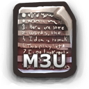M3U Icon, M3U,GANT 2,System,http://mattahan.deviantart.com/art/GANT-2-4896281