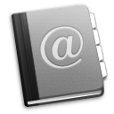 AddressBook Icon, AddressBook,Grey Days,System,http://Dizaztor.deviantart.com/art/Grey-Days-icon-set-66418621