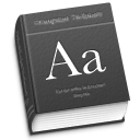 Dictionary Icon, Dictionary,Grey Days,System,http://Dizaztor.deviantart.com/art/Grey-Days-icon-set-66418621