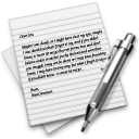 TextEdit Icon, TextEdit,Grey Days,System,http://Dizaztor.deviantart.com/art/Grey-Days-icon-set-66418621