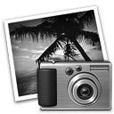 iPhoto Icon, iPhoto,Grey Days,System,http://Dizaztor.deviantart.com/art/Grey-Days-icon-set-66418621