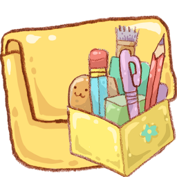 Hp folder application Icon, Hp folder application,Harmonia Pastelis,System