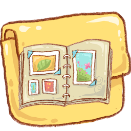 Hp folder artbook Icon, Hp folder artbook,Harmonia Pastelis,System