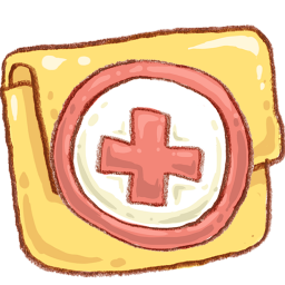 Hp folder backup Icon, Hp folder backup,Harmonia Pastelis,System
