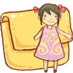 Hp folder girl Icon, Hp folder girl,Harmonia Pastelis,System