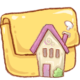 Hp folder home Icon, Hp folder home,Harmonia Pastelis,System