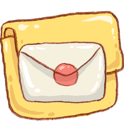 Hp folder mail Icon, Hp folder mail,Harmonia Pastelis,System