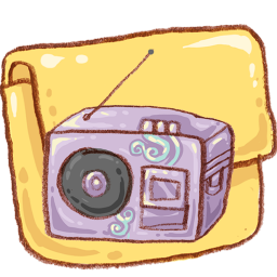 Hp folder music Icon, Hp folder music,Harmonia Pastelis,System