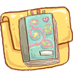 Hp folder notebook 2 Icon, Hp folder notebook 2,Harmonia Pastelis,System