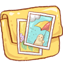 Hp folder photo Icon, Hp folder photo,Harmonia Pastelis,System