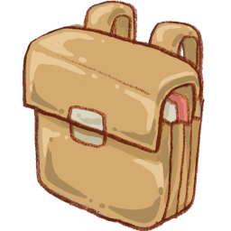 Hp schoolbag Icon, Hp schoolbag,Harmonia Pastelis,System