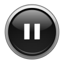 Aqua Pause Icon, Aqua Pause,I Like Buttons,System