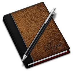 Pages brown Icon, Pages brown,IWork 10,System