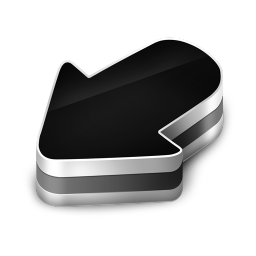 Arrow Black Icon, Arrow Black,Iconfinder,System