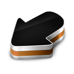 Arrow Orange Icon, Arrow Orange,Iconfinder,System