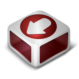 Download Red Icon, Download Red,Iconfinder,System