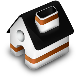 Home Orange Icon, Home Orange,Iconfinder,System