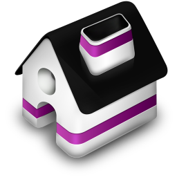 Home Purple Icon, Home Purple,Iconfinder,System