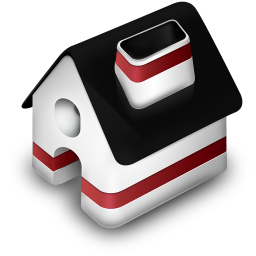 Home Red Icon, Home Red,Iconfinder,System