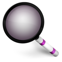 Magnify Purple Icon, Magnify Purple,Iconfinder,System