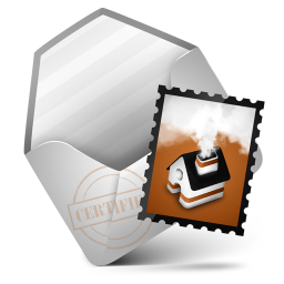 Mail Orange Icon, Mail Orange,Iconfinder,System