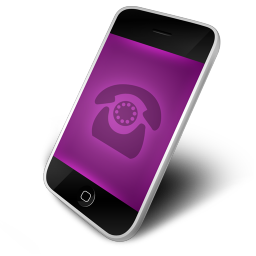 Phone Purple Icon, Phone Purple,Iconfinder,System