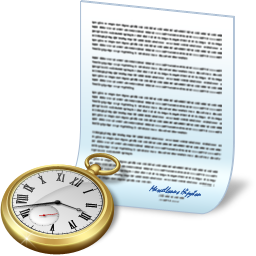 document clock Icon, document clock,Junior,System