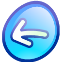 back Icon, back,Kde for Kids Actions,System,