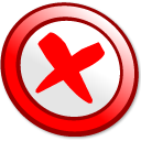 button cance Icon, button cance,Kde for Kids Actions,System,