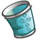 edittrash Icon, edittrash,Kde for Kids Actions,System,