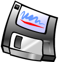filesave Icon, filesave,Kde for Kids Actions,System,