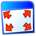 window fullscreen Icon, window fullscreen,Kde for Kids Actions,System,