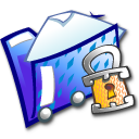 folder locked Icon, folder locked,Kde for Kids Filesystems,System,