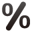 Percent Icon, Percent,Mini 1,System