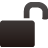 Unlock Icon, Unlock,Mini 1,System