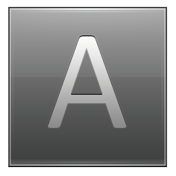Letter A grey Icon, Letter A grey,Multipurpose Alphabet,System