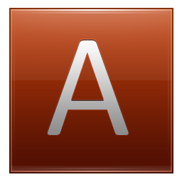 Letter A orange Icon, Letter A orange,Multipurpose Alphabet,System
