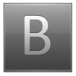Letter B grey Icon, Letter B grey,Multipurpose Alphabet,System
