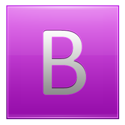 Letter B pink Icon, Letter B pink,Multipurpose Alphabet,System