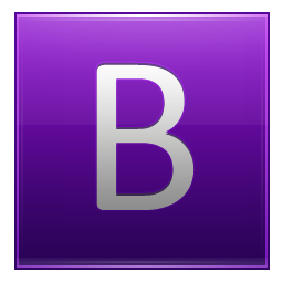 Letter B violet Icon, Letter B violet,Multipurpose Alphabet,System