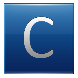 Letter C blue Icon, Letter C blue,Multipurpose Alphabet,System