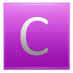 Letter C pink Icon, Letter C pink,Multipurpose Alphabet,System