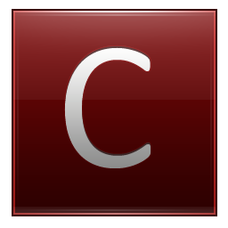 Letter C red Icon, Letter C red,Multipurpose Alphabet,System