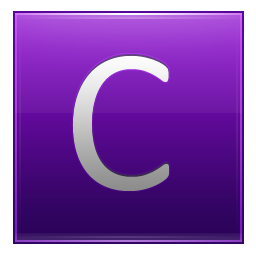 Letter C violet Icon, Letter C violet,Multipurpose Alphabet,System
