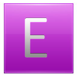 Letter E pink Icon, Letter E pink,Multipurpose Alphabet,System